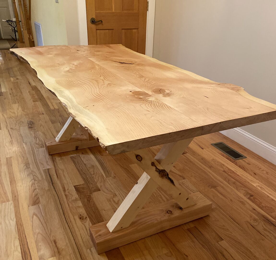 Fir live-edge dining table